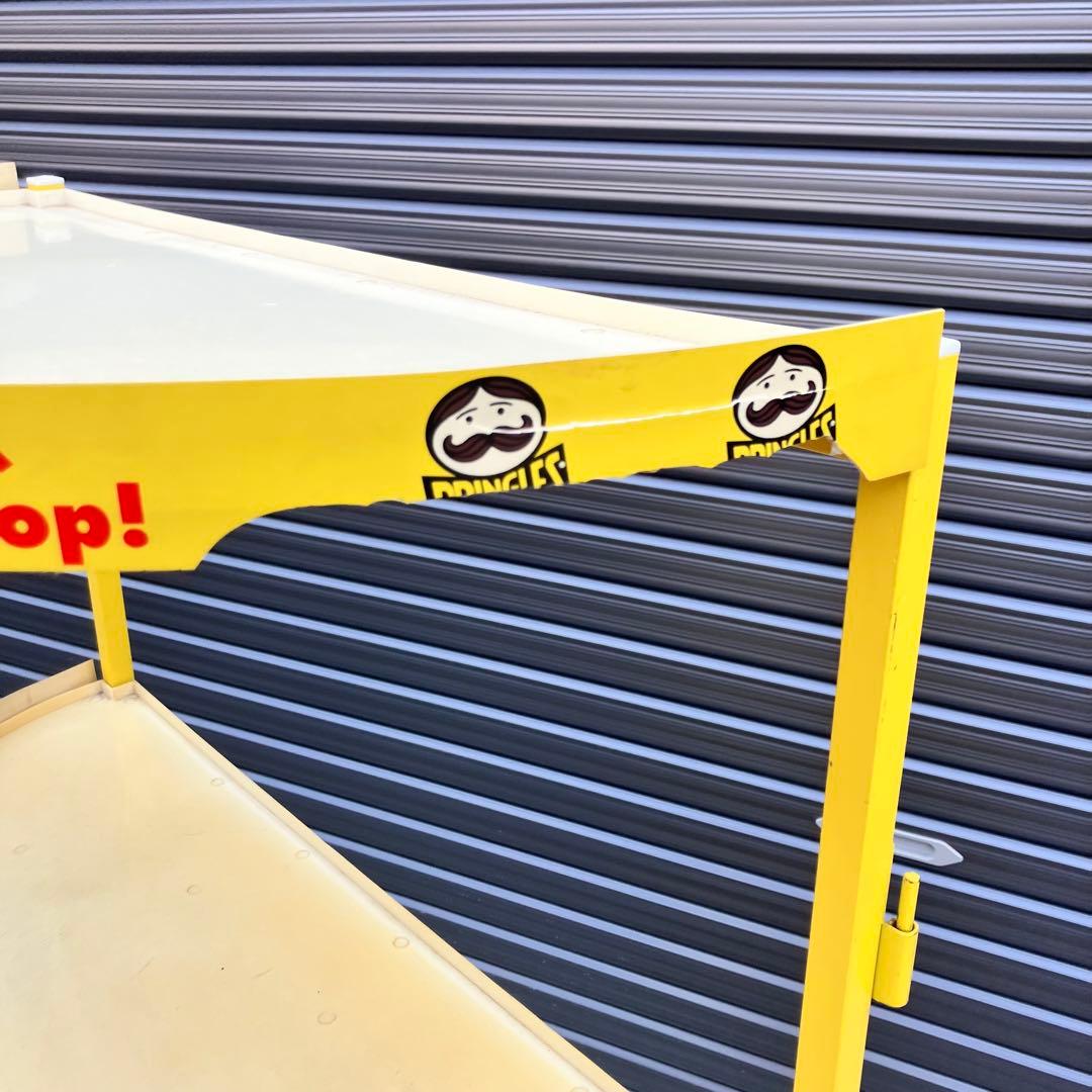 プリングルス 半円型 アイアンラック スチールラック 飾り棚 店舗什器 古家具