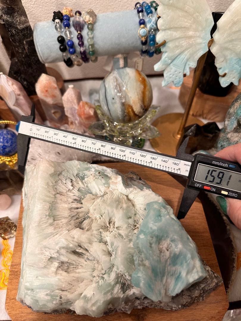 深遥様ブルーアラゴナイト原石2キロ以上