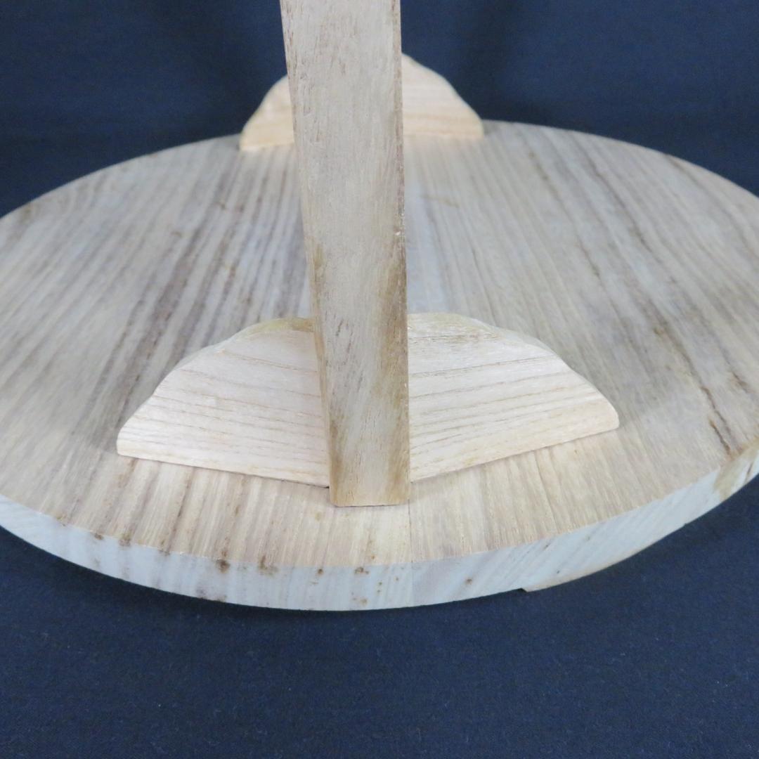 桐丸卓 紙箱 円卓 組み立て 茶道具 木製