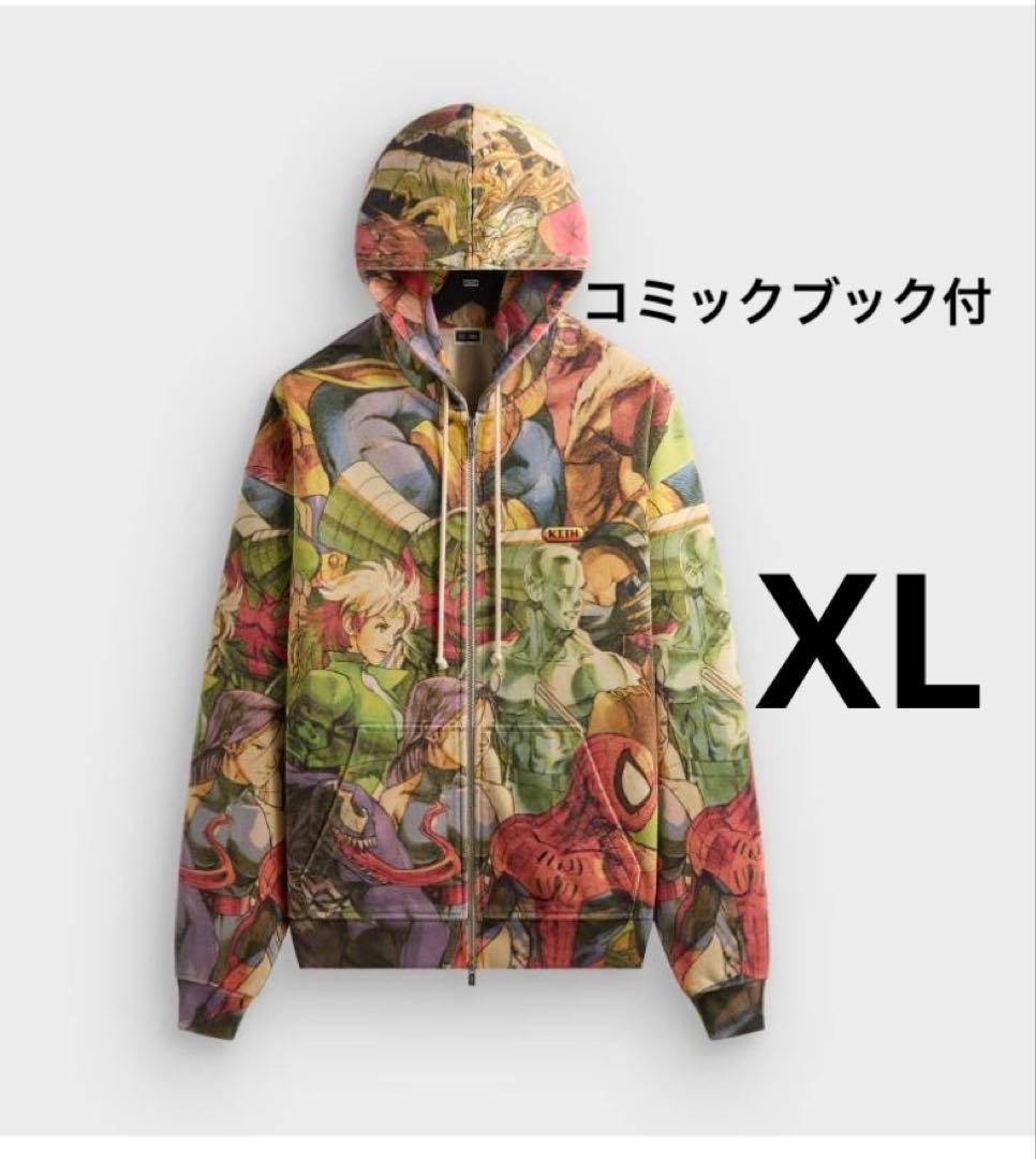 Kith マーベル カプコン ニューエイジオブヒーローズフーディXL パーカー