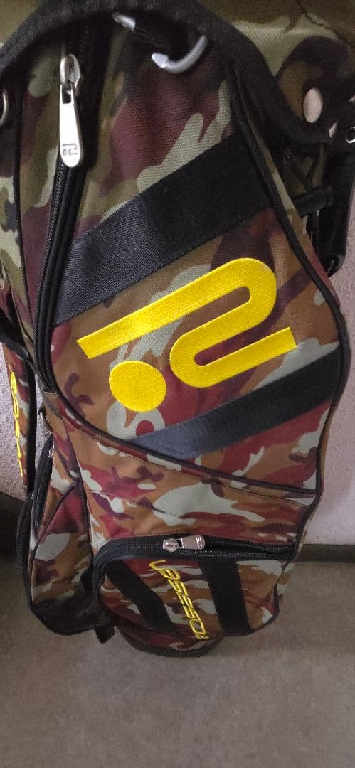 ロサーセン　迷彩 ゴルフバッグ スタンド付き