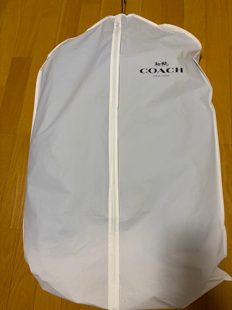 ブラックレザージャケット COACH保管袋付き