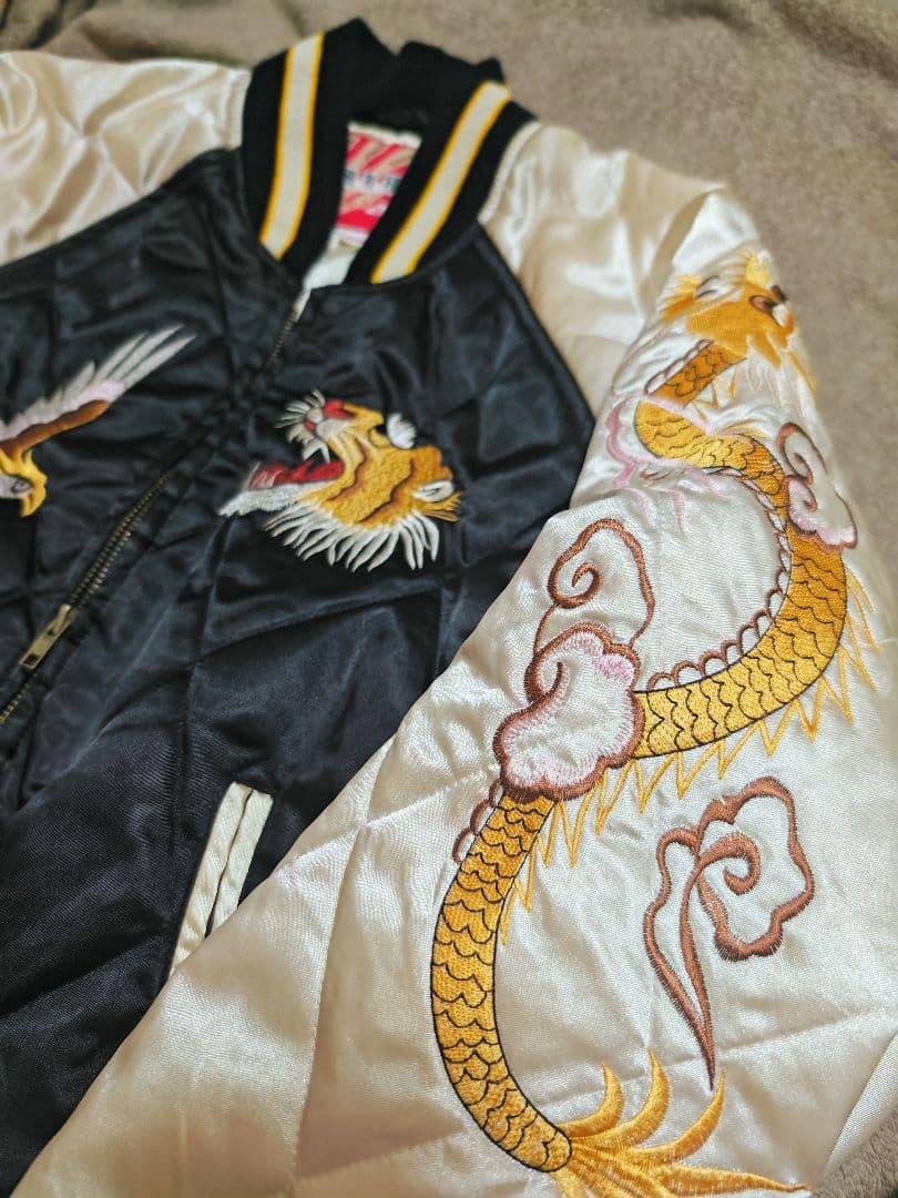 HOUSTON 飛有襟 スカジャン 日本限定　サテン　vintage
