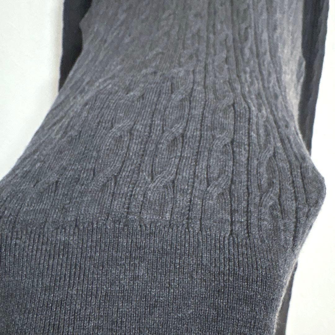 MACKINTOSH リブ編み 長袖ニット セーター ダークグレー M 【美品】