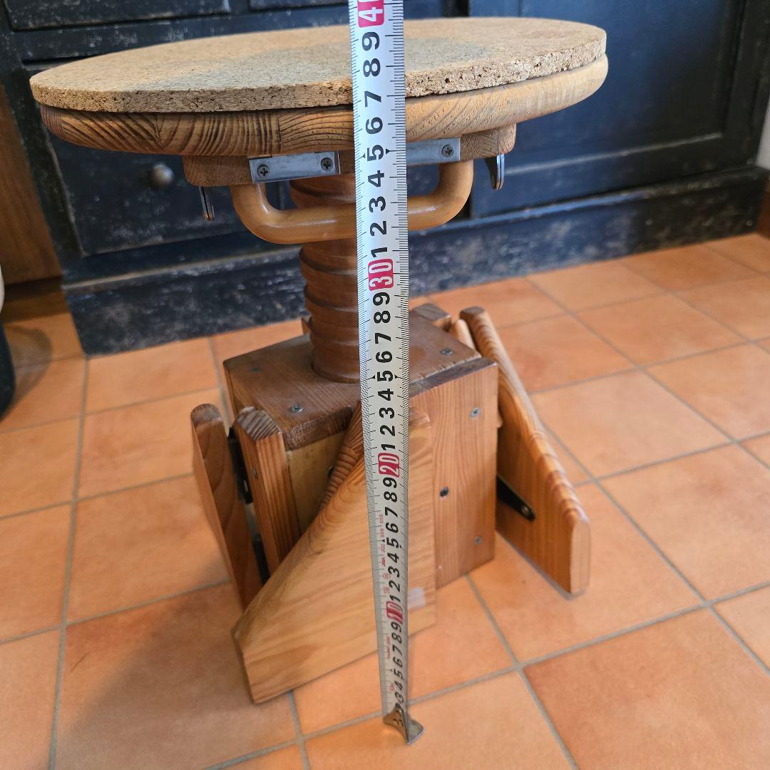 木製 丸イス スツール サイドテーブル 飾り台 古道具 レトロ アンティーク