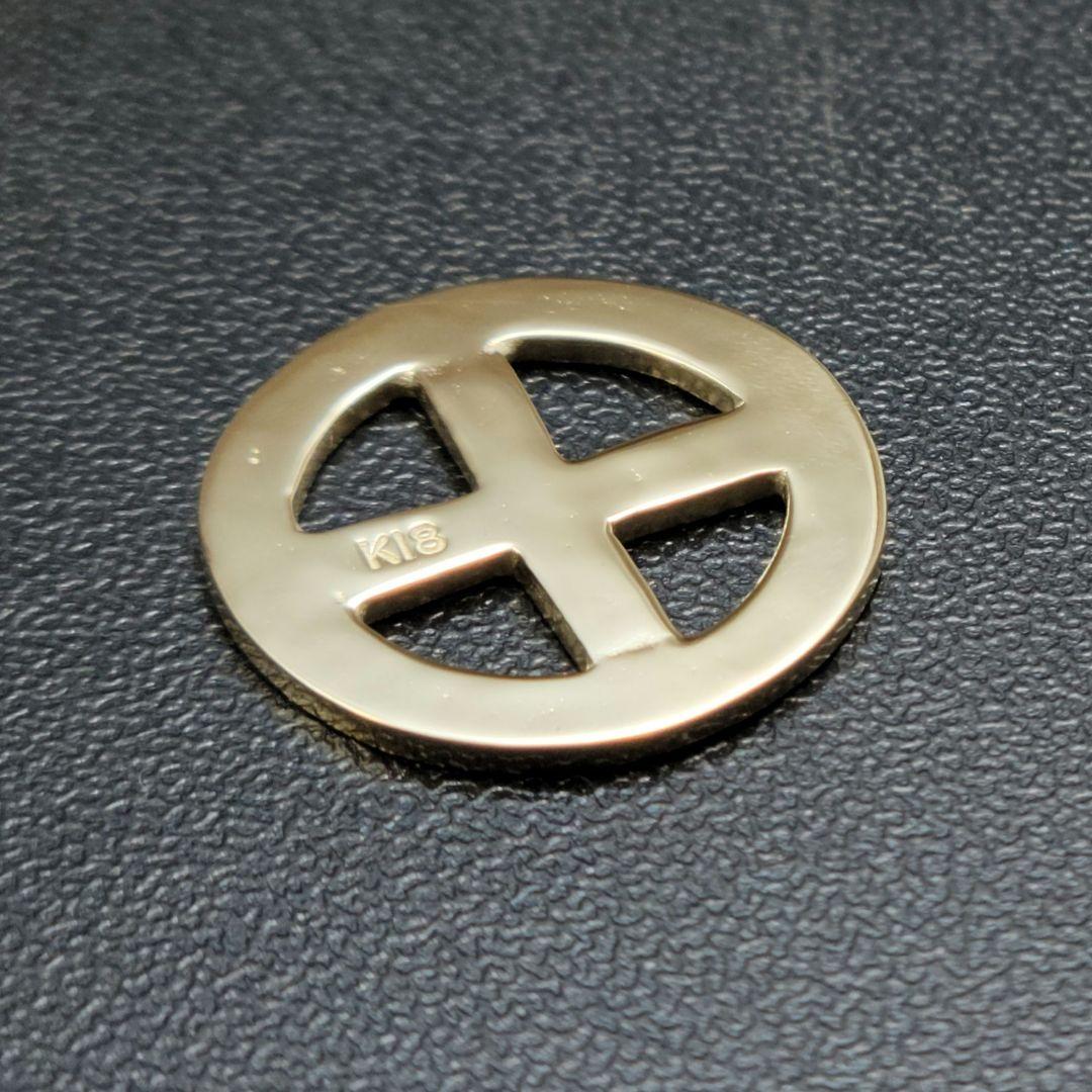 K18唐草ホイール ゴールド全金無垢金メンズネイティブ系18金ジュエリー