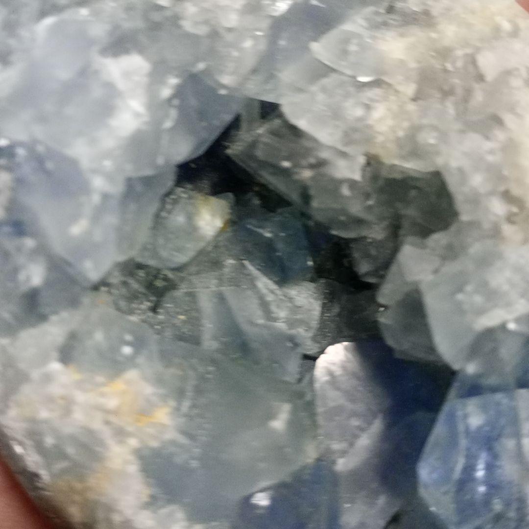 【宝石】セレスタイト　雫型ジオード　値下げOK