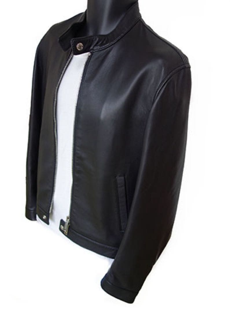 ディースクエアード2 シープスキン シングルフロント ライダースジャケット 48