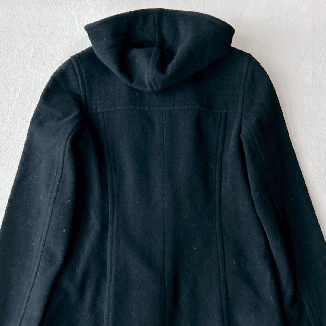 美品✨バーバリーブルーレーベル ダッフルコート マキシ丈　ノバチェック　黒　38