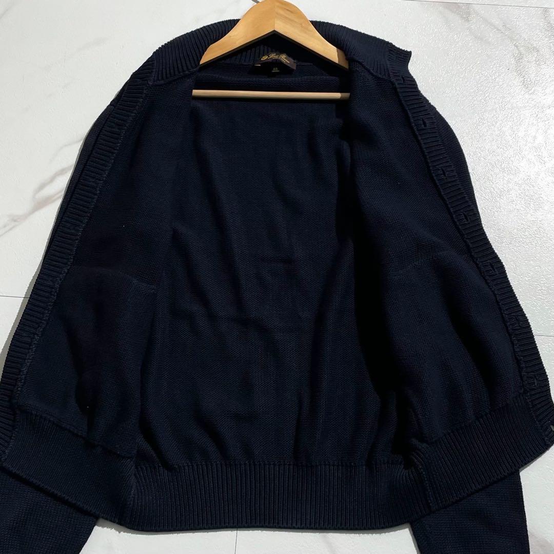 【美品/Mサイズ】Loro Piana ロロピアーナ カーディガン ネイビー系