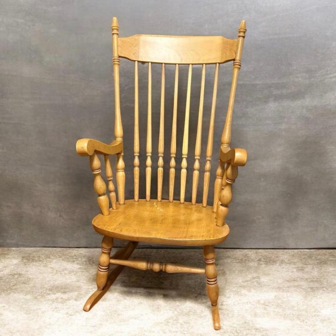 送料無料 ヴィンテージ WINDS太平 ロッキングチェア 飛騨家具 アンティーク