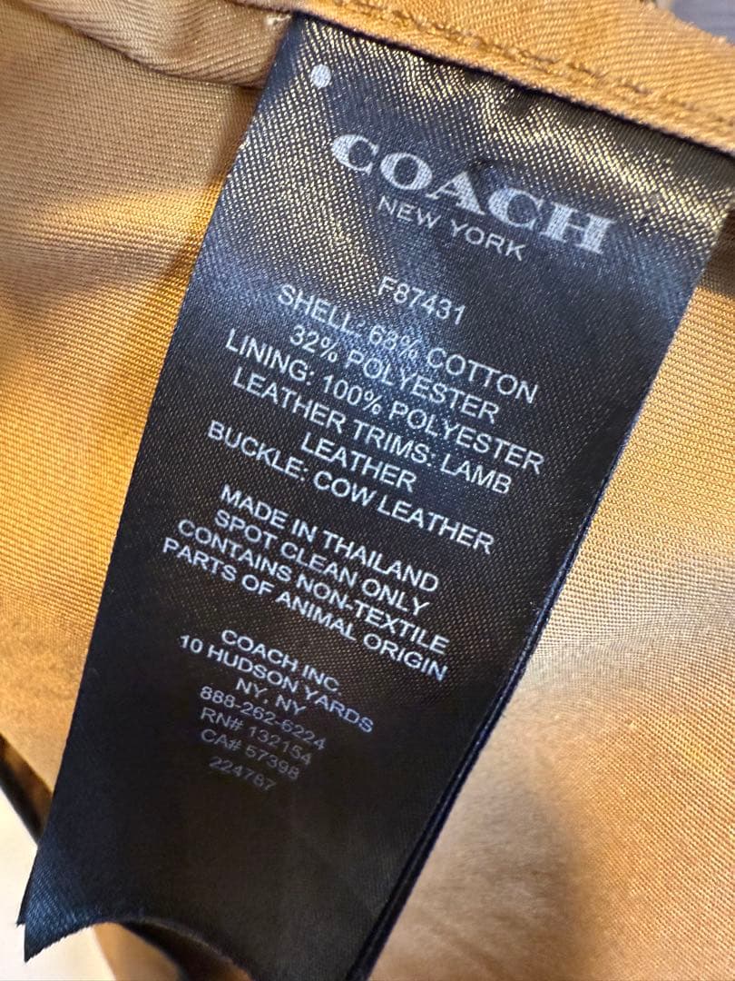 超美品 COACH コーチ ベージュ トレンチコート ※希望価格は相談ください！