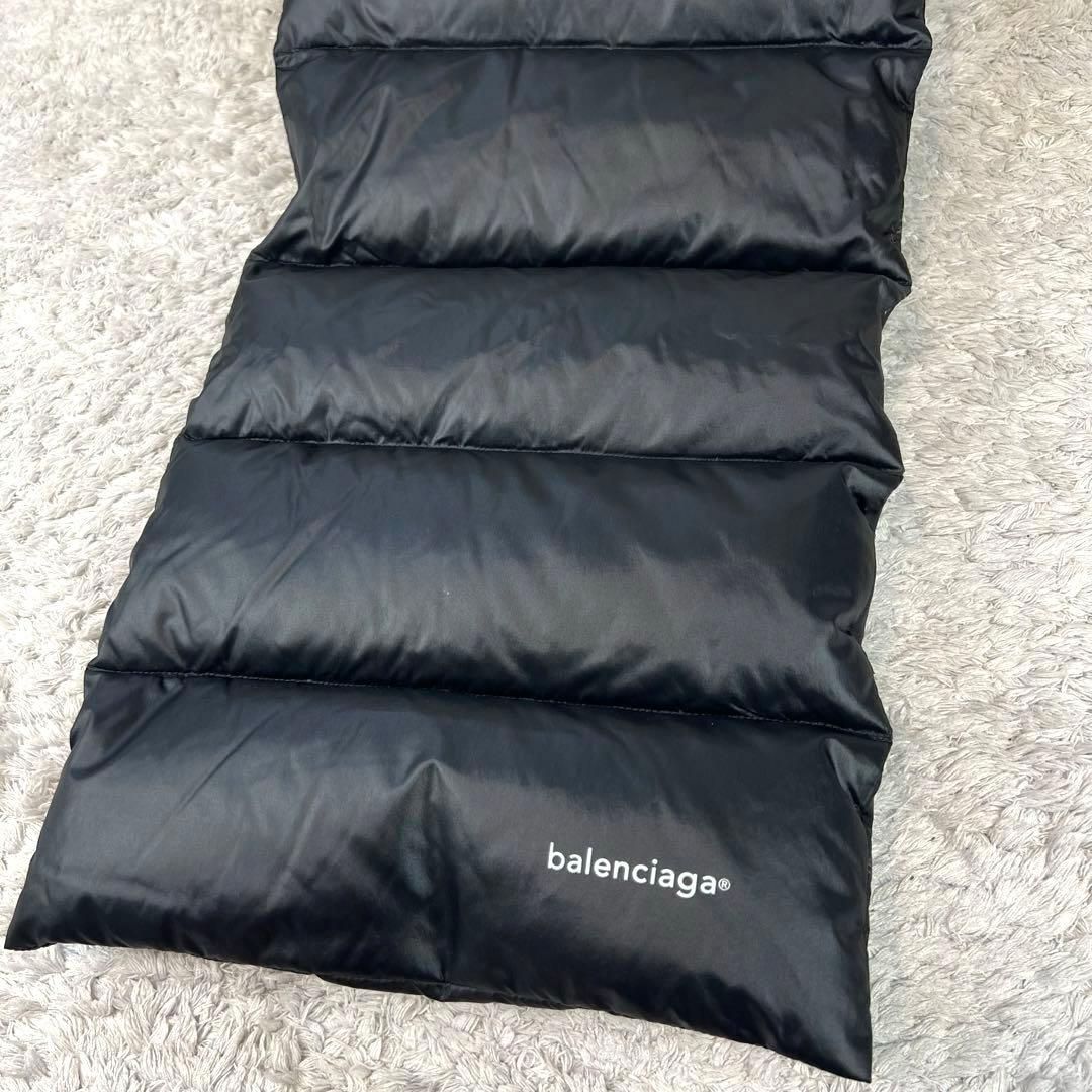 BALENCIAGA バレンシアガ ダウンマフラー 30x160cm ブラック