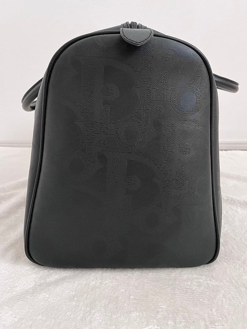 美品 Christian Dior ボストンバッグ トロッター柄 金具 PVC