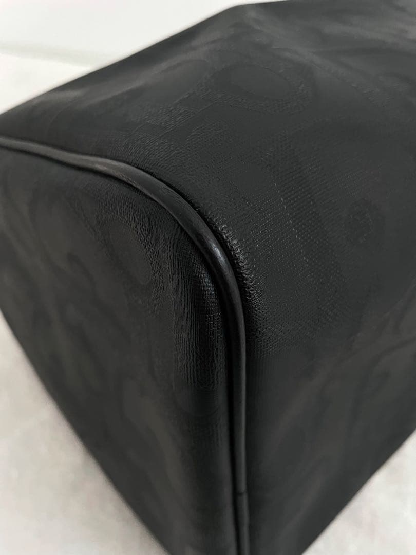 美品 Christian Dior ボストンバッグ トロッター柄 金具 PVC