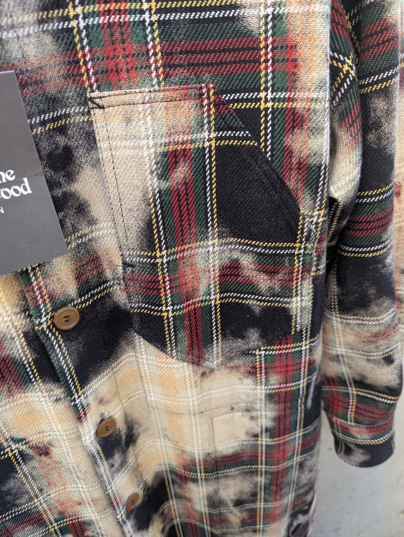 MIST CHECK タータンチェック ロングシャツ
