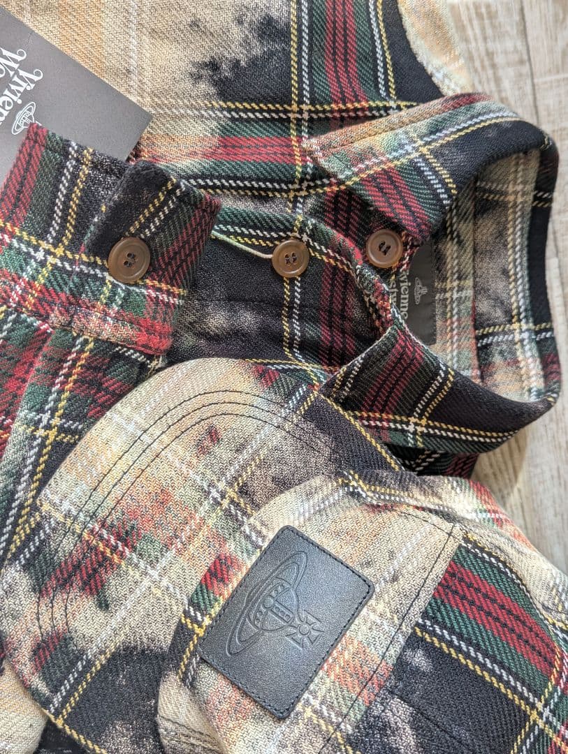 MIST CHECK タータンチェック ロングシャツ