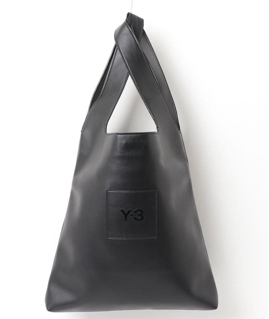 輝*)様 Y-3 ブラックレザートートバッグ