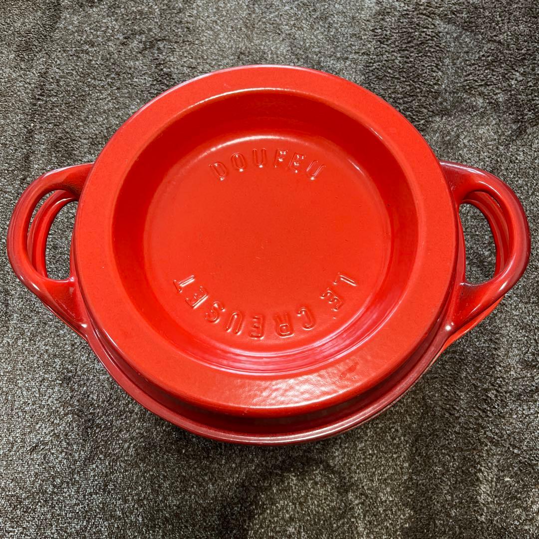 Le Creuset ルクルーゼ DOUFEU デュッフ 24cm両手鍋 レッド