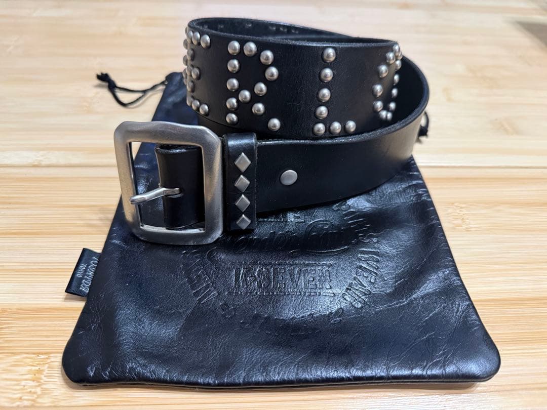 ⭐️美品⭐️テンダーロイン×ポーター⭐️ブラックレザー⭐️シルバースタッズ⭐️34