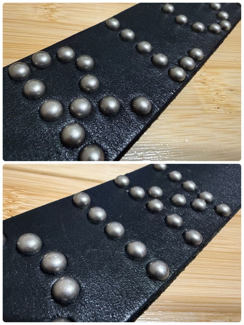 ⭐️美品⭐️テンダーロイン×ポーター⭐️ブラックレザー⭐️シルバースタッズ⭐️34