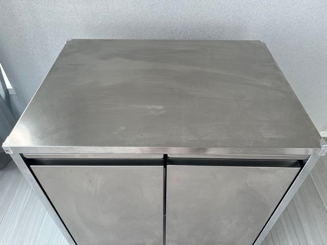 ★最終値下げ★ディノス ステンレス製ダストボックスワゴン 2分別タイプ　ゴミ箱