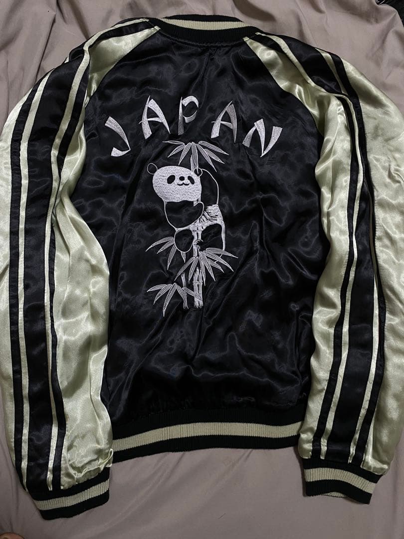 JAPANESEQUE 日本 スカジャン パンダ レーヨン unisex 2面用