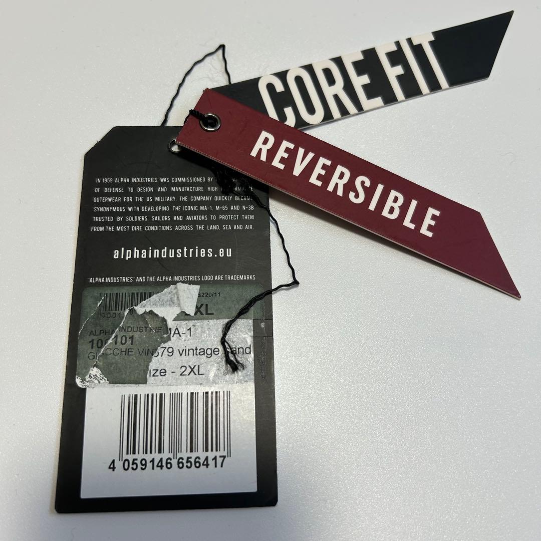 【極美品】希少色ALPHA MA-1 2XL アイスグレー アルファ ジャケット