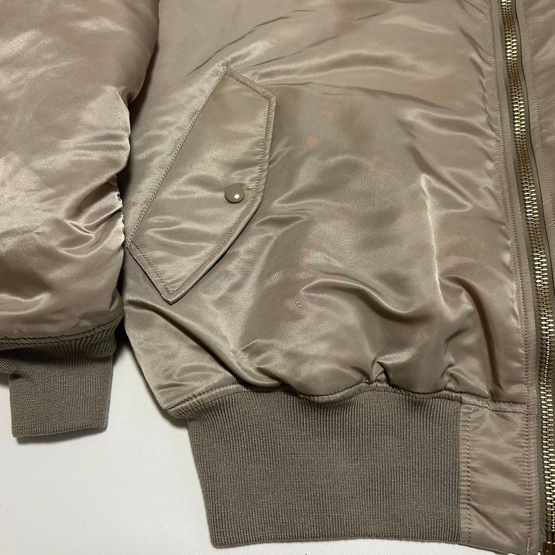 【極美品】希少色ALPHA MA-1 2XL アイスグレー アルファ ジャケット