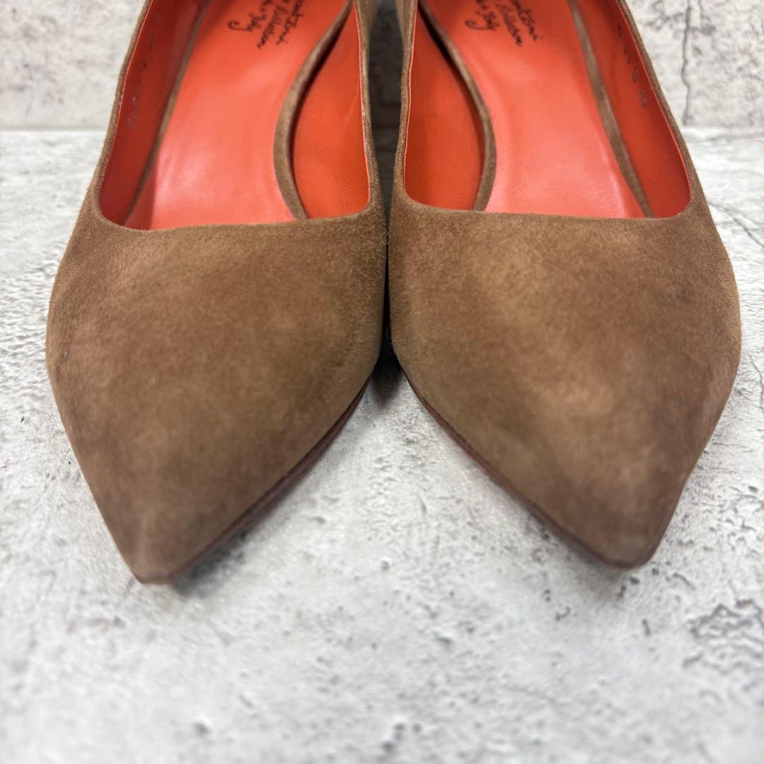 【美品】Santoni サントーニ スエード パンプス 37 イタリア製