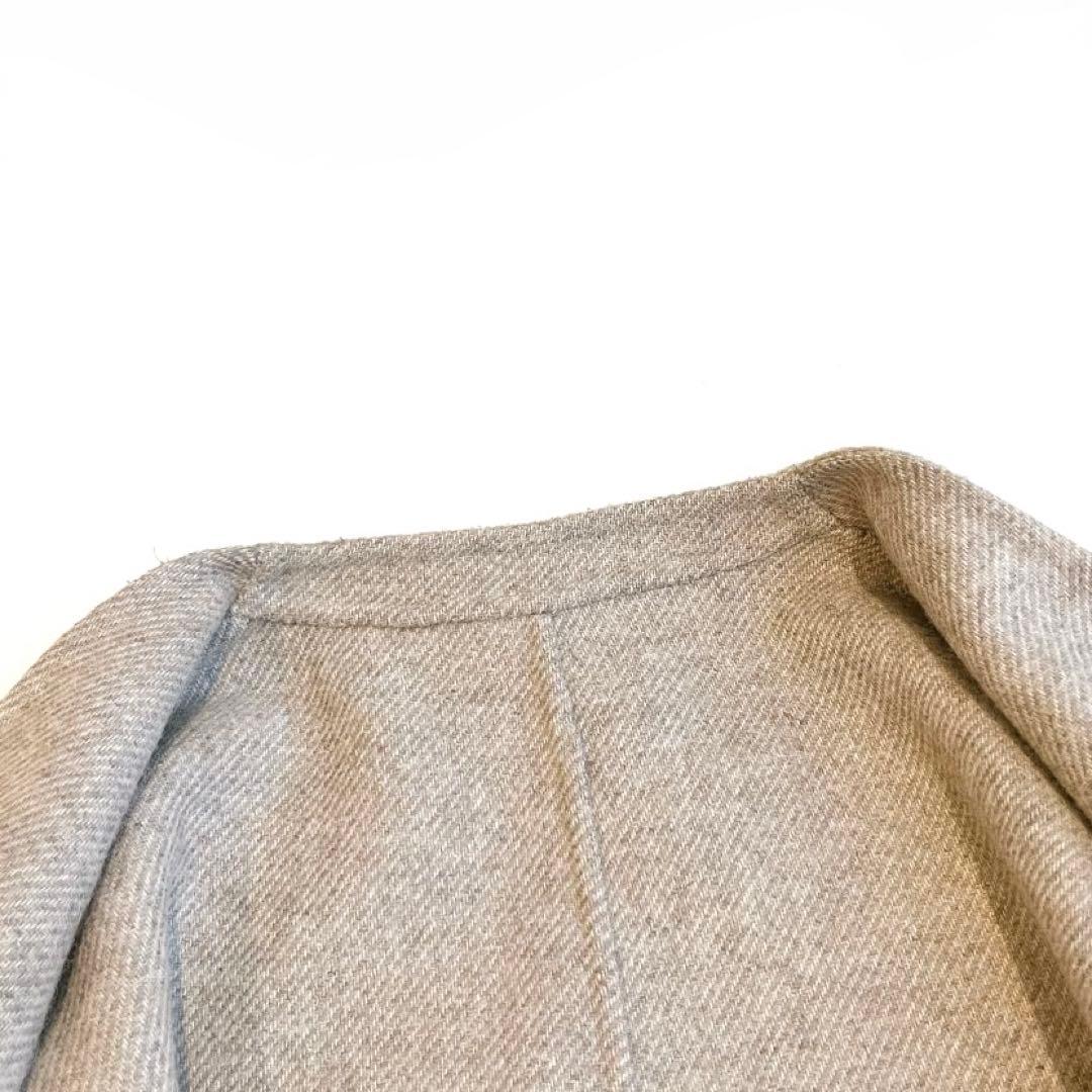 専用です　23区 ウールリバーツイルノーカラーコート　ロングコート　36