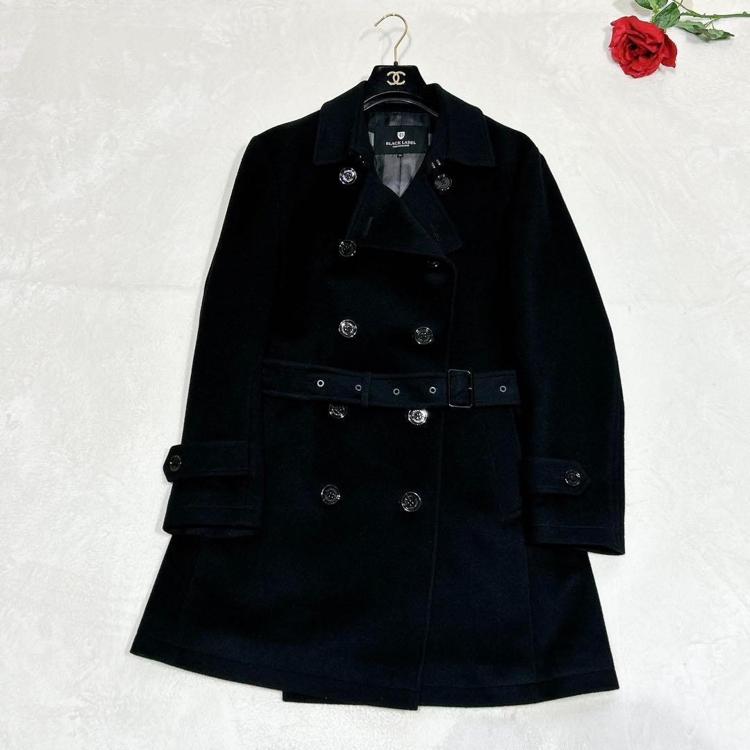 ほぼ未使用✨　ブラックレーベルクレストブリッジ　トレンチコート　ウール　XL