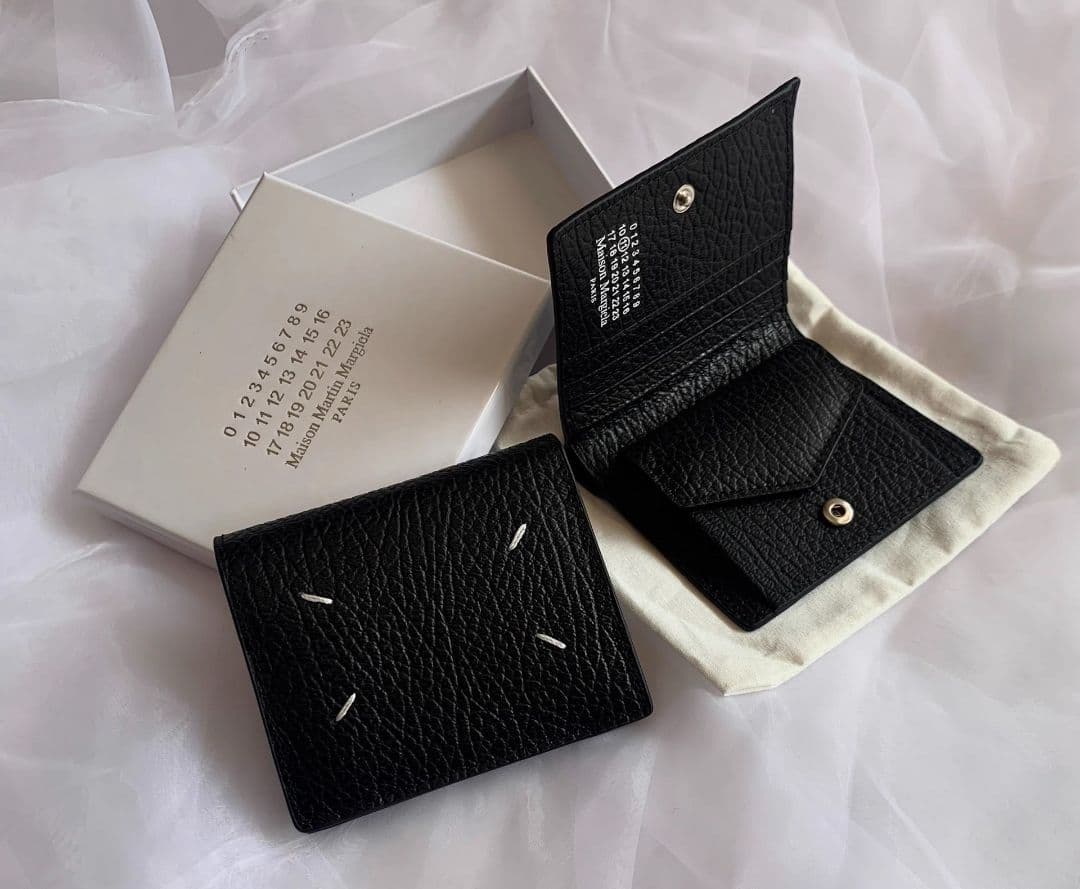 メゾンマルジェラ 2つ折り財布 ブラック