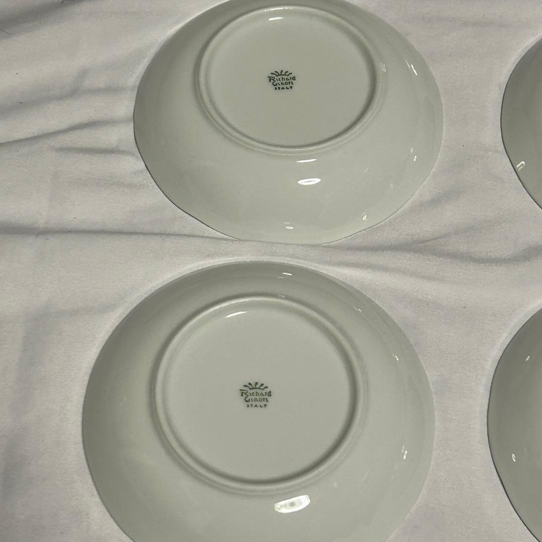 【箱付き】リチャードジノリ ベッキオホワイト 菱形皿 1枚＆丸小皿 6枚セット