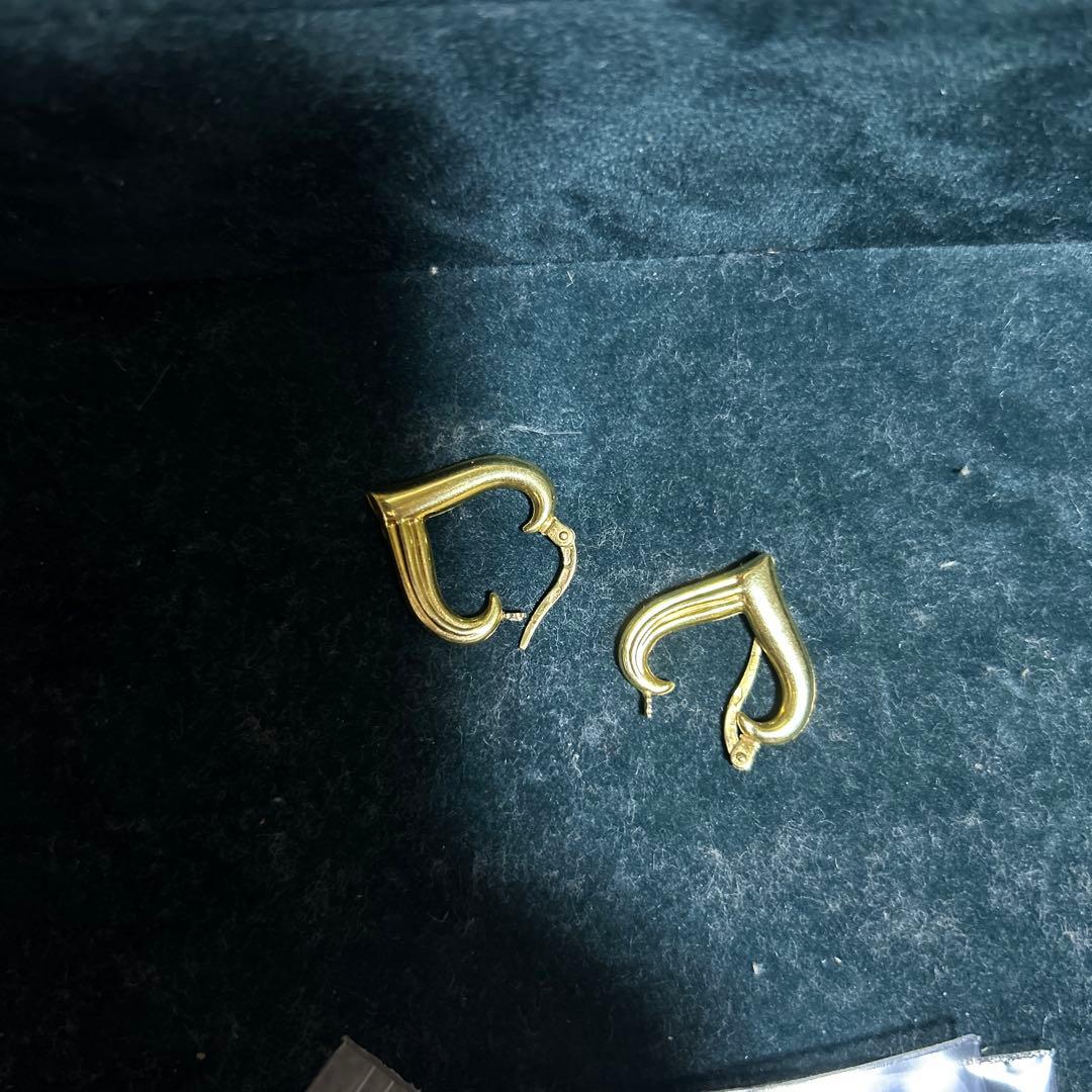 ⭐️ウノアエレ⭐️750刻印 フープ ハート型 ピアス 売り切り価格