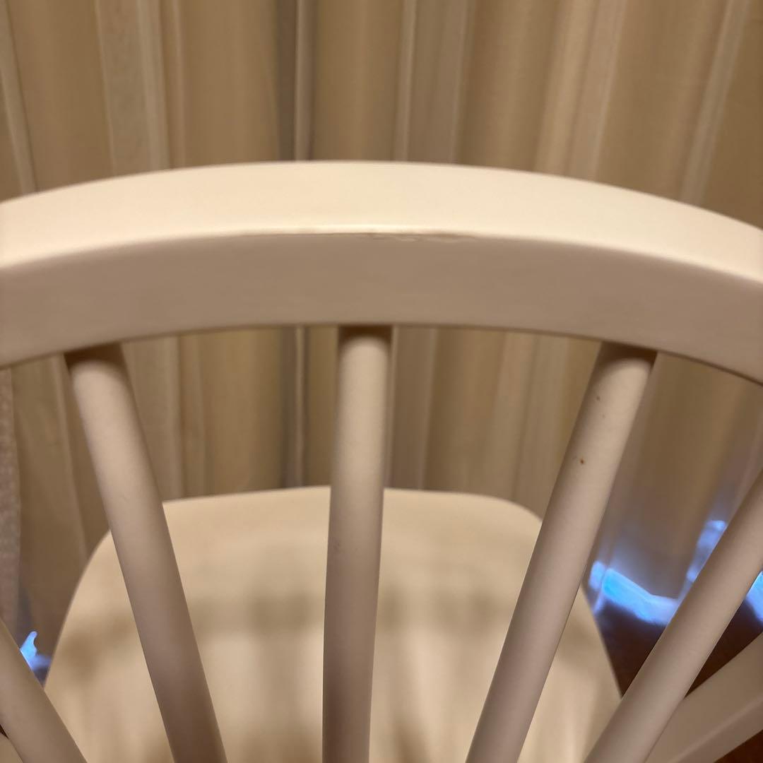 モモナチュラル　椅子　一脚　ホワイト