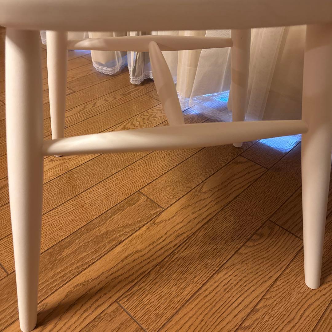 モモナチュラル　椅子　一脚　ホワイト