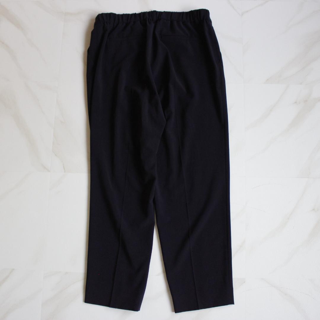 【大きいサイズ】INDIVI ノーカラー セットアップスーツ 3L 紺色