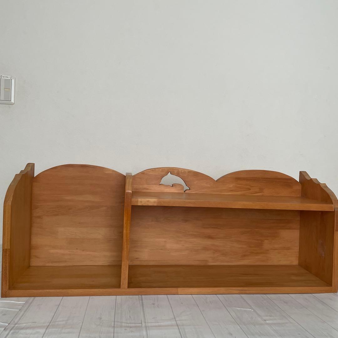 【送料込み】　カントリー家具　オープンラック　シェルフ　本棚　天然木