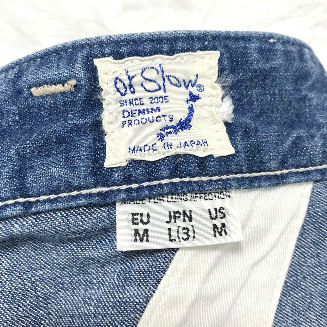 美品✨　オアスロウ　ビリージーン　ツータックデニムパンツ　L　コクーンデニム