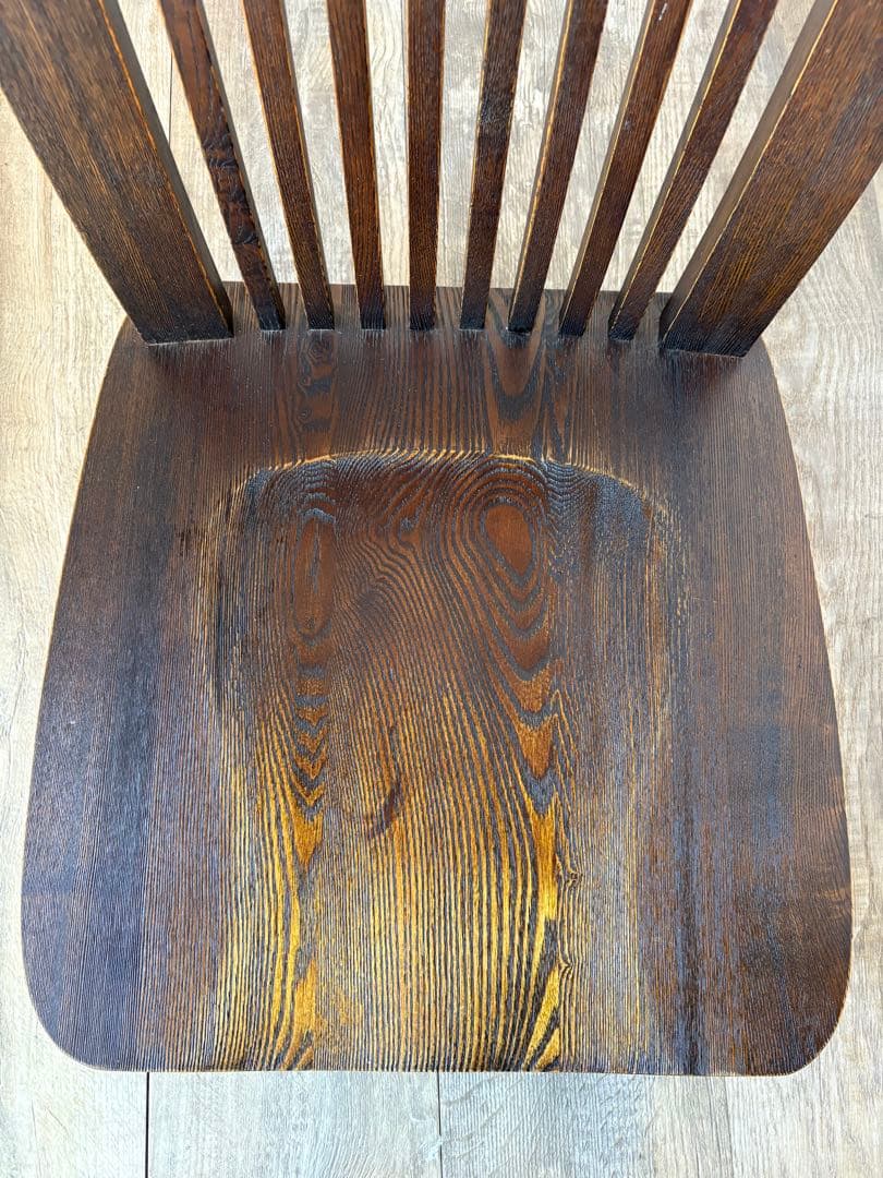 回転座椅子　無垢　和モダン　和室　タモ材　オーク材　⑤