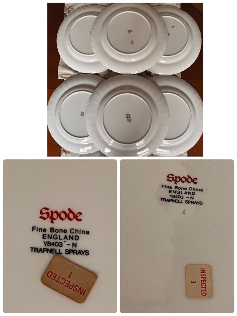 【希少品】スポード ★トラップネルスプレイズ★ディナー皿　5枚