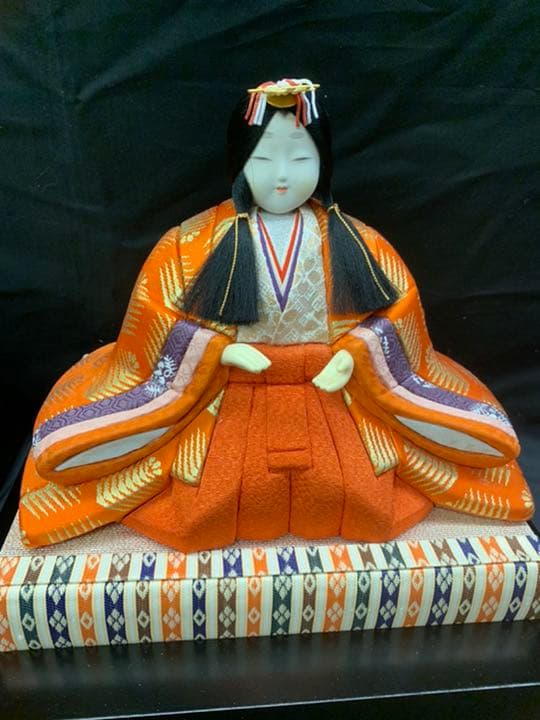 紺金　木目込み　15人揃い　① 雛人形