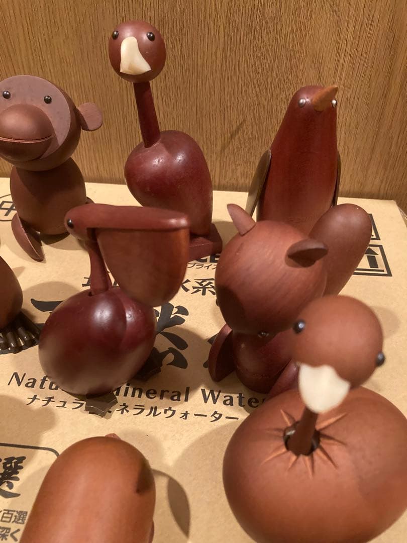 千趣会 ロイヤルペット　雑貨 木製動物フィギュアセット 11点　置物　インテリア