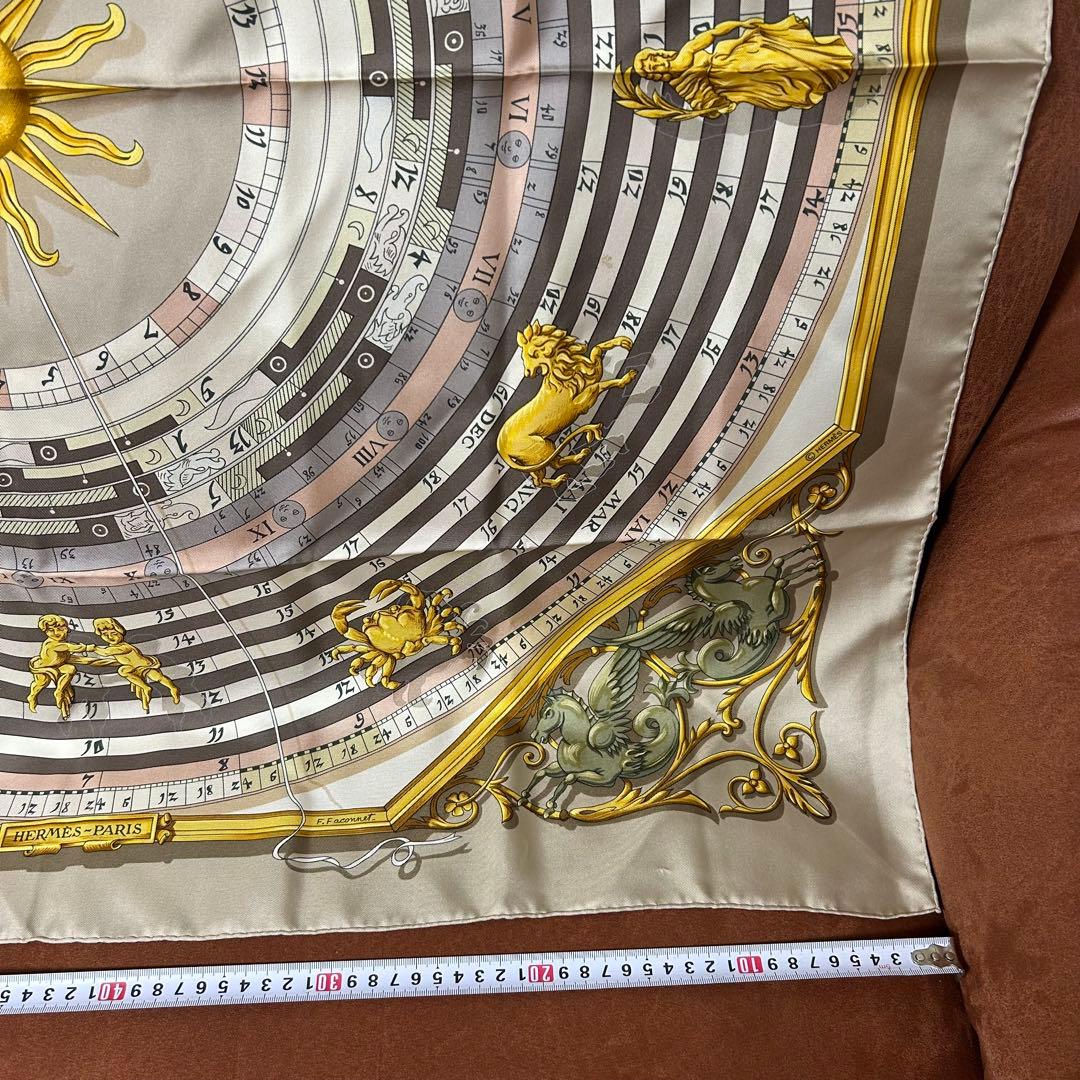 HERMESスカーフ 星座 中古 保管品 美品