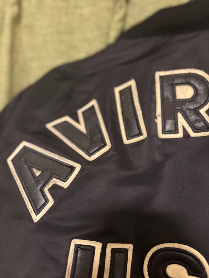 イ*き様 AVIREX MA-1 フライトジャケット ブラック