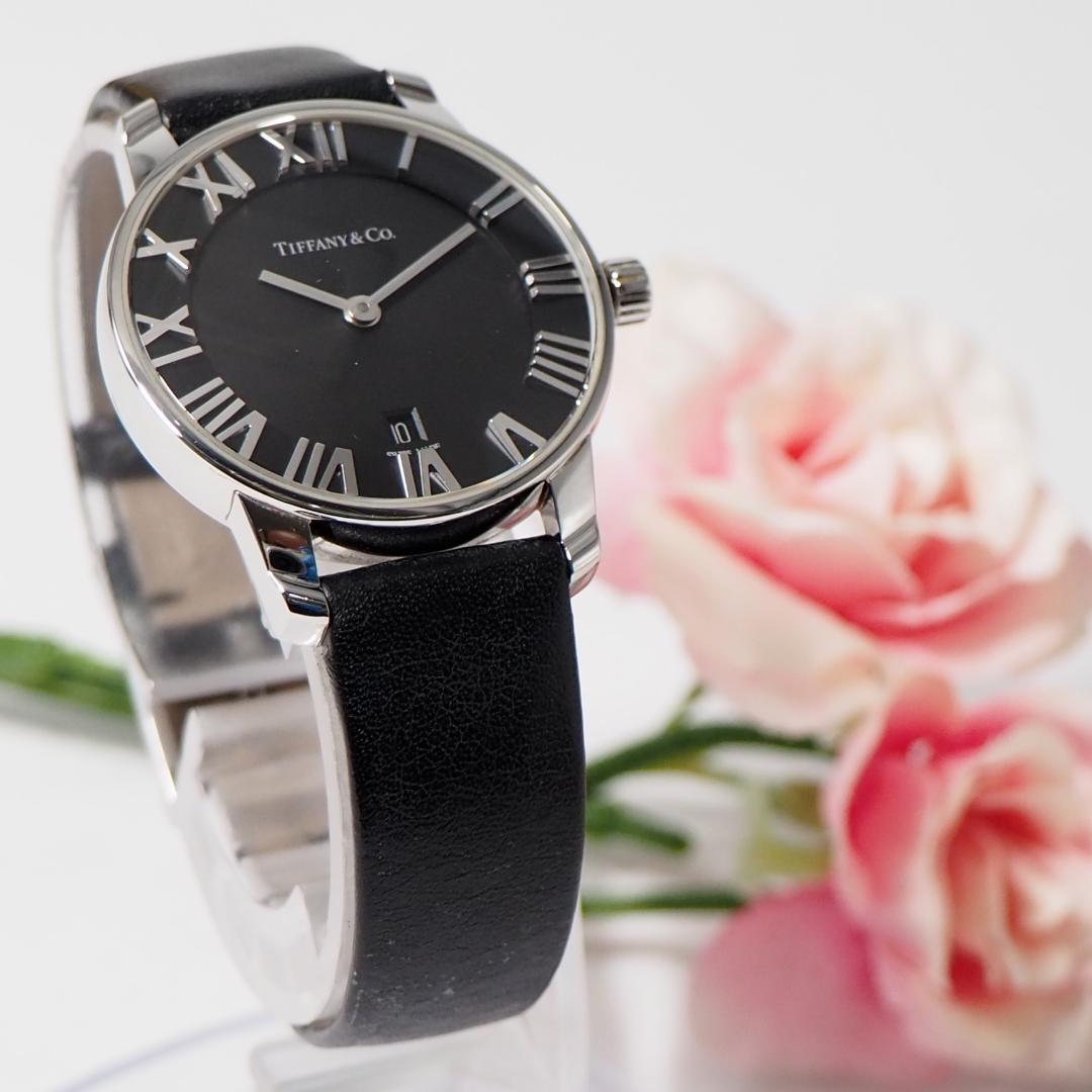 美品 ティファニー TIFFANY アトラスドーム デイト 腕時計 F313