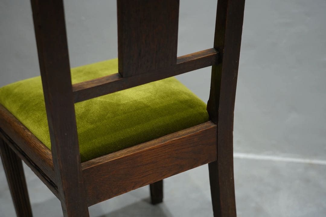 フランスアンティーク　アールデコ　装飾　アンティーク　オーク材　木味の良い椅子