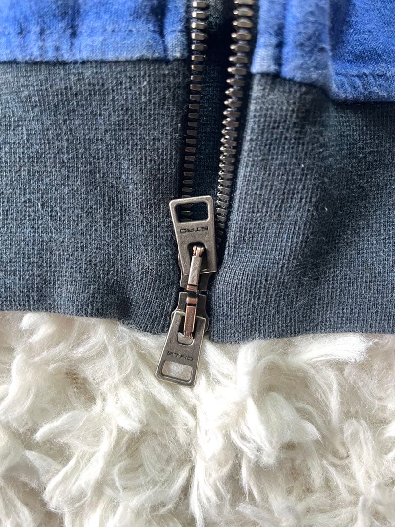 希少XLサイズ ETRO エトロ ブルゾン バンダナ柄 ダブルジップ 近年