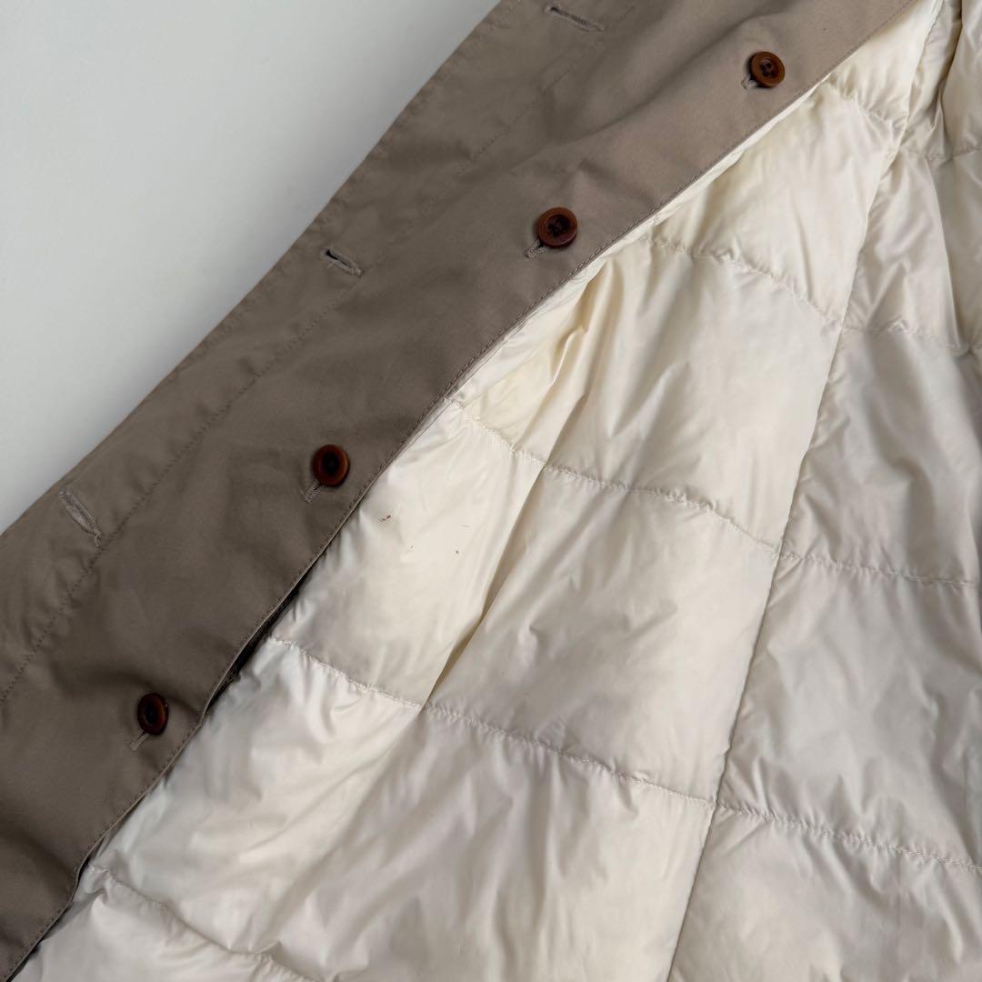 【MHL】ダウンライナー付きステンカラーコート（M）ブラウン　トレンチコート